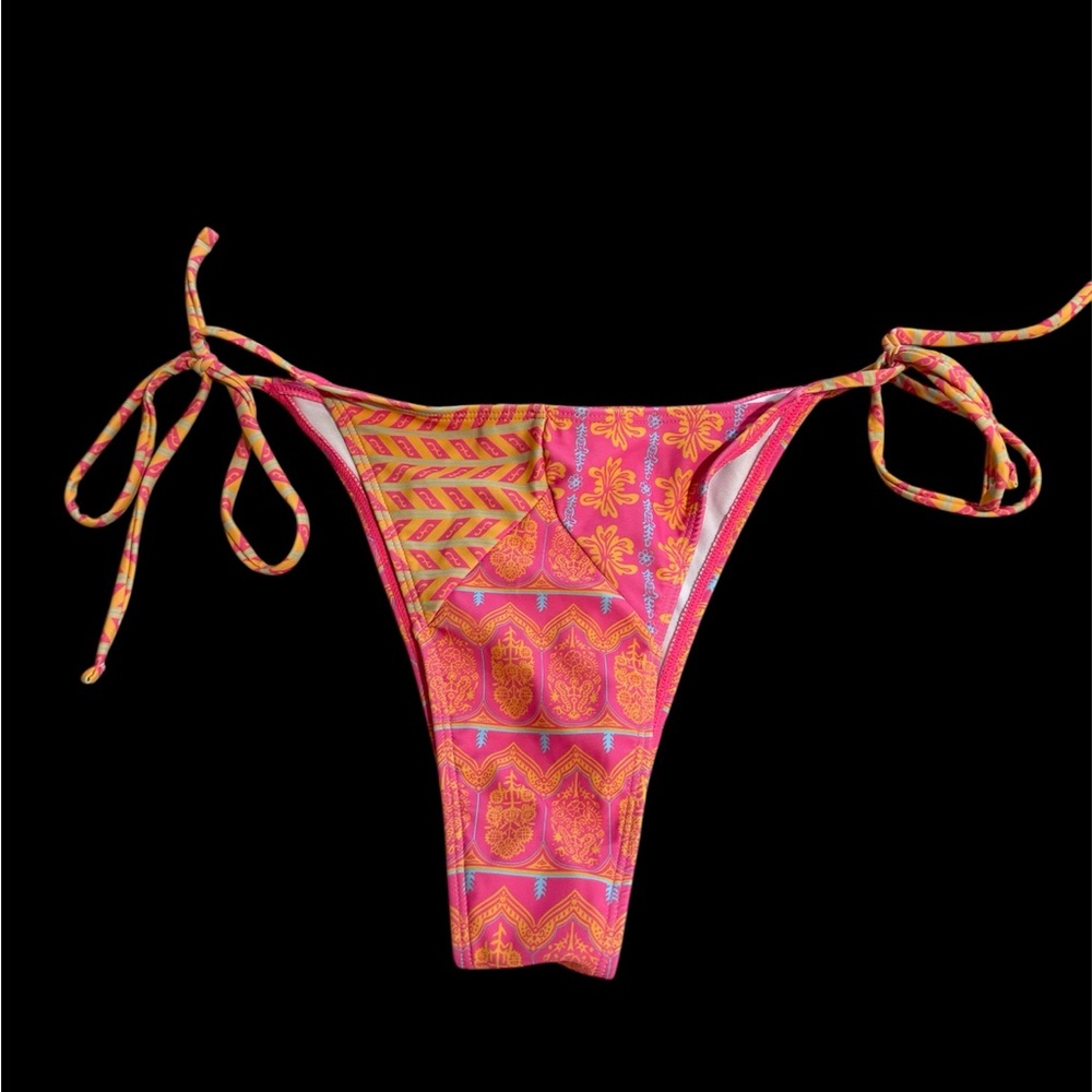 Vibrant Pink and Orange Bikini Bottom